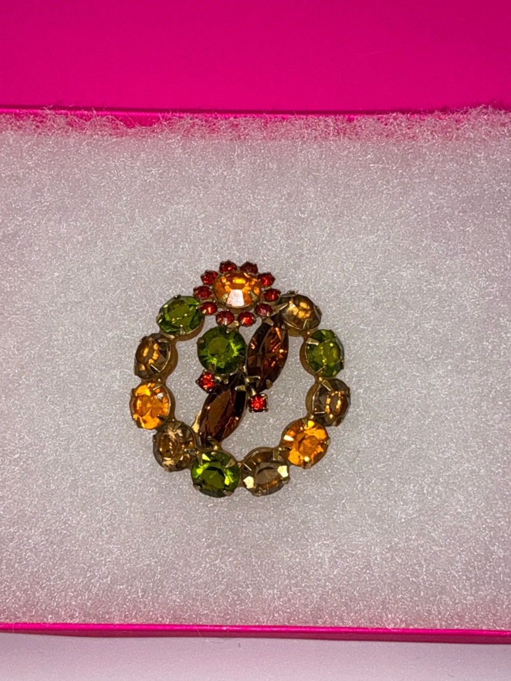 Juliana Vintage "Shades of Fall" Wreath Brooch Exquisite - Picture 5 of 6